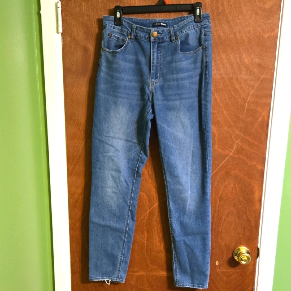 Fashion Nova Blue Skinny Jeans